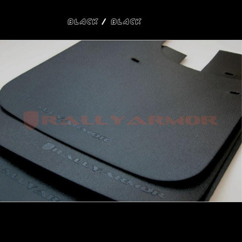 F-RAR-MF2-BAS-BLK - Rally Armor - BASIC Mudflaps Black/Black Logo (93-01 Impreza)