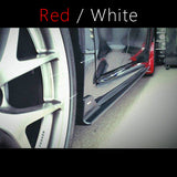 F-RAR-MF32-UR-RD/WH - Rally Armor - UR Mudflaps Red/White Logo - Sedan (15 WRX / 15 STI)