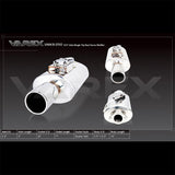 F-XFO-VMK8-250 - XForce - 2.5'' Inlet Single Tip Oval VAREX Muffler (15X6X9 in)